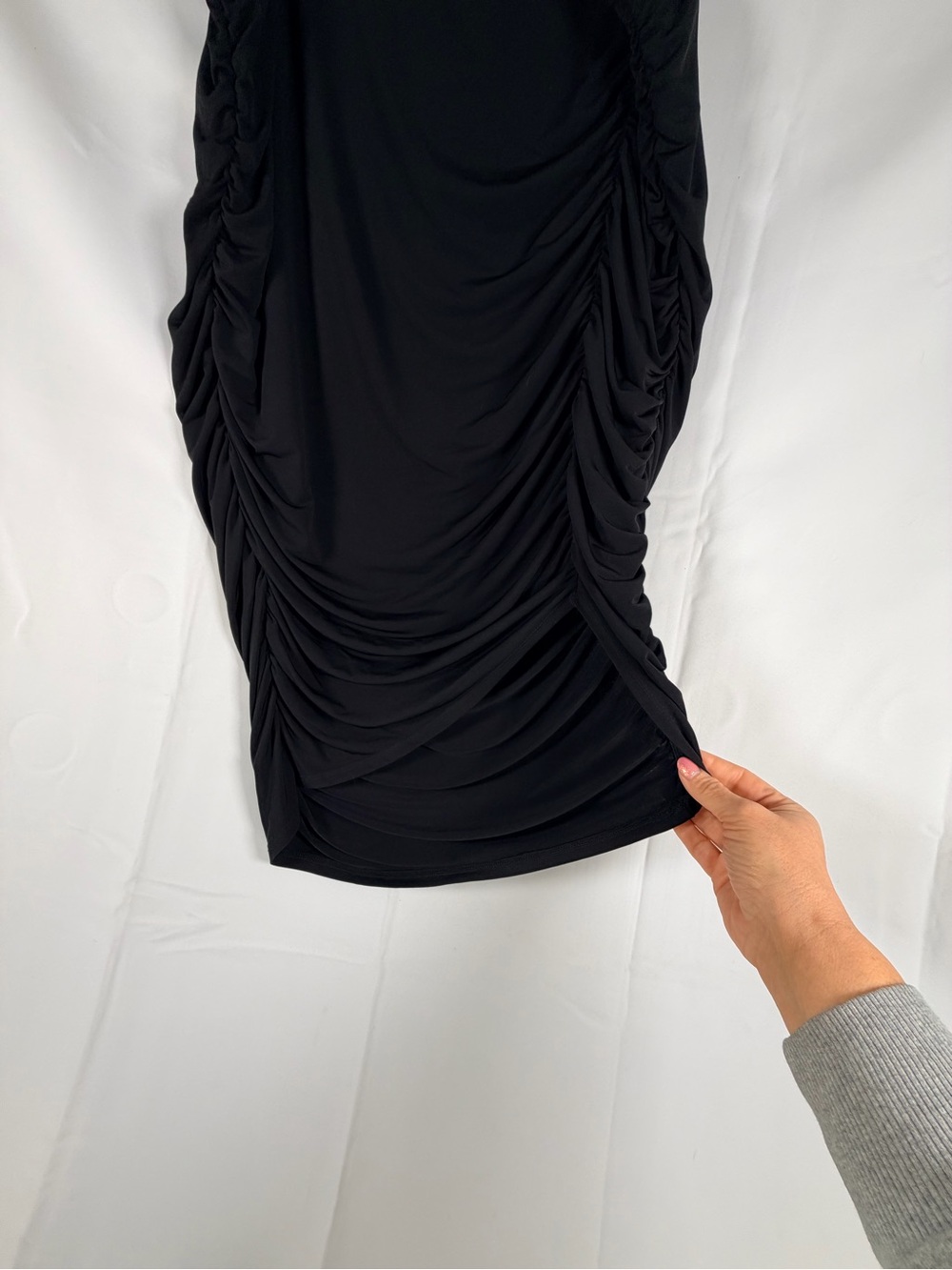 TORRID Women’s Size 4 4X 26 Skirt Midi Length Studio Knit Pencil Ruched NWT NEW - Picture 7 of 16